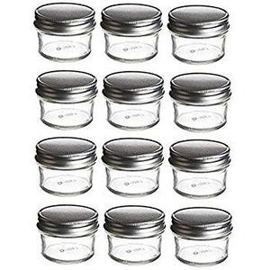 Ball 4-Ounce Quilted Crystal Jelly Jars with Lids and Bands, Set of 12-2 Pack (Total 24 Jars)