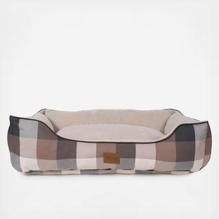 Block Plaid Kuddler Dog Bed