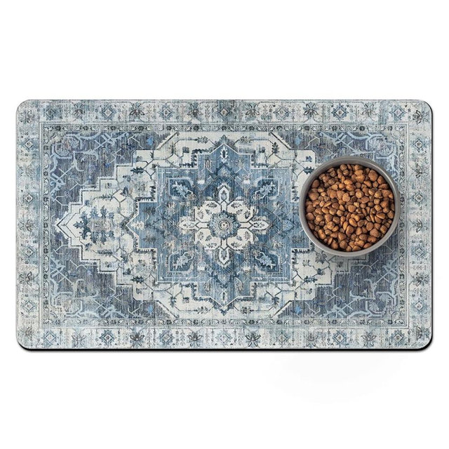 Pet Food Mats for Floor, Absorbent Dog Mat for Food and Water Dispenser Mat, Dog Food Mat Quick Dry Cat Food Mat Pet Supplies