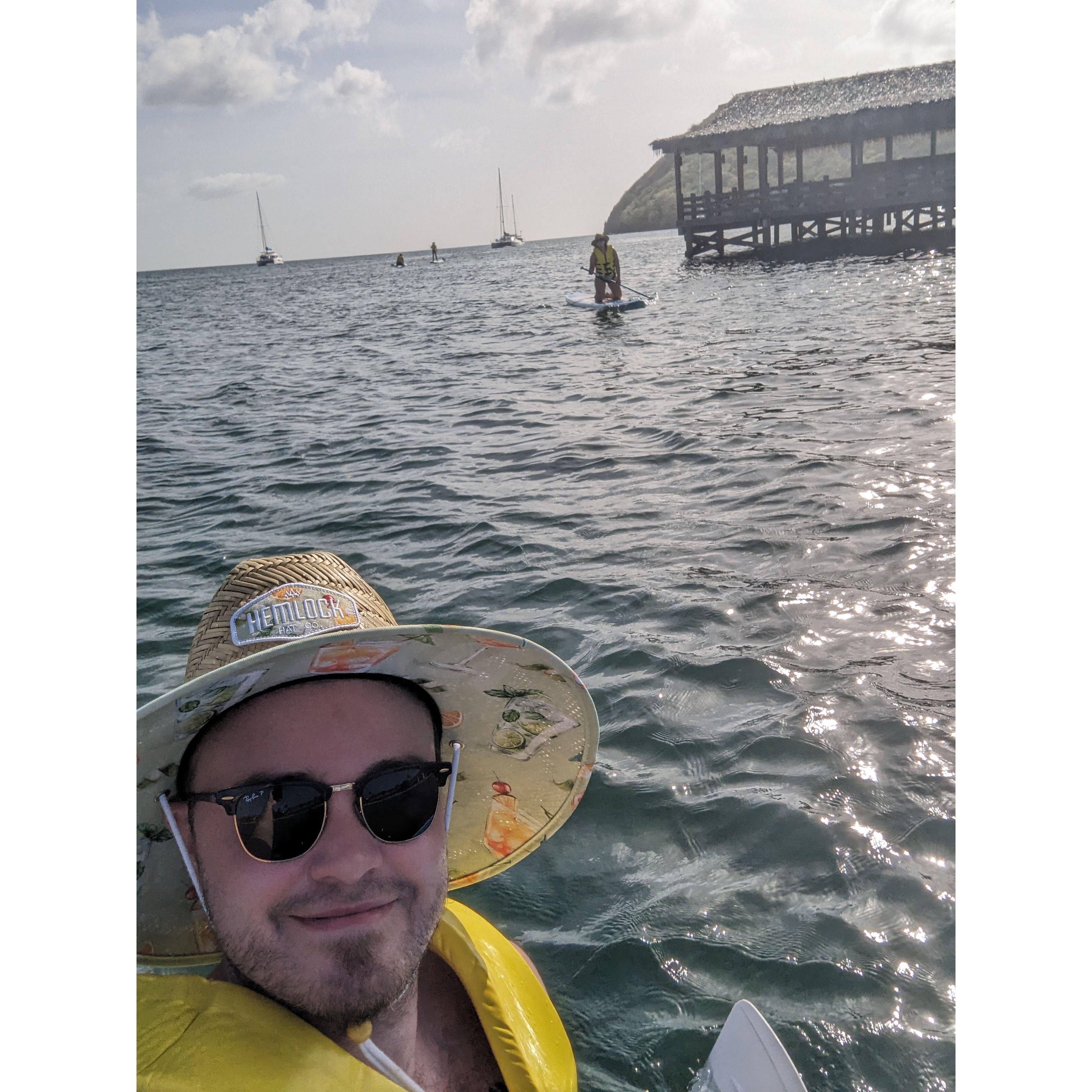 Paddleboarding in St. Lucia 2023
