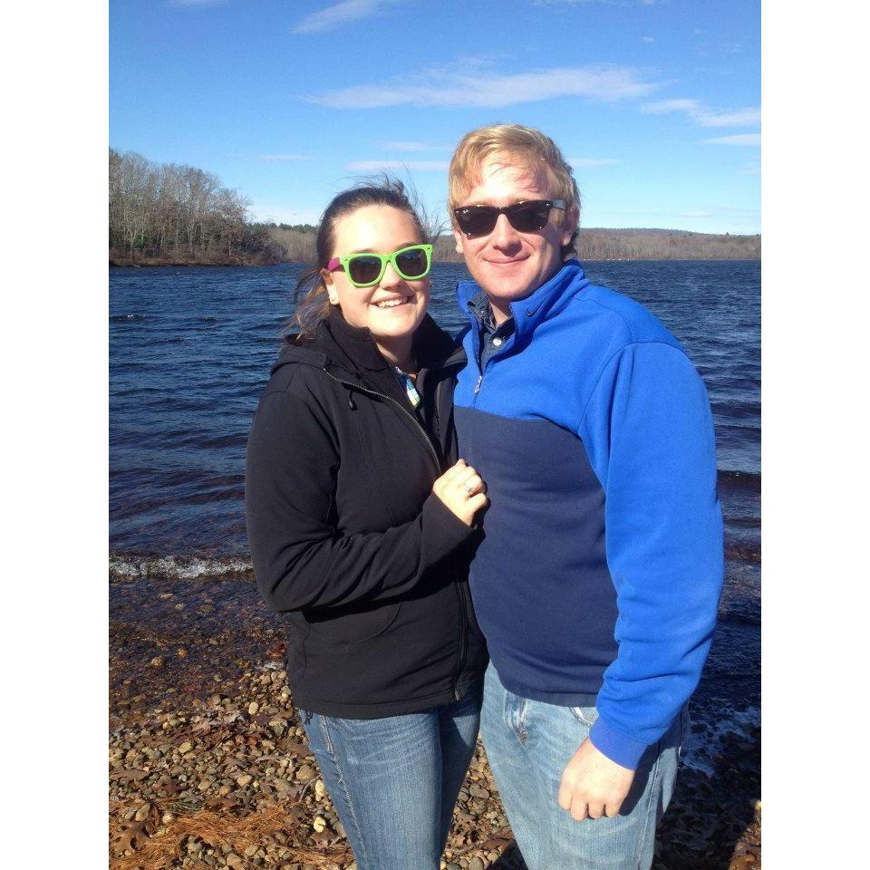 One of our first photos together! Heading to Mansfield Hollow was always a favorite date spot of ours while we were at UConn