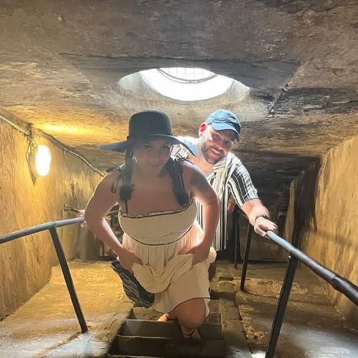 In Florence 4 hundred and gazillion stairs later...