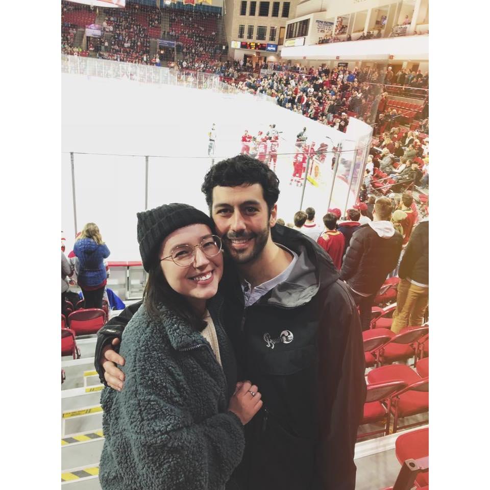 Our first DU Hockey game