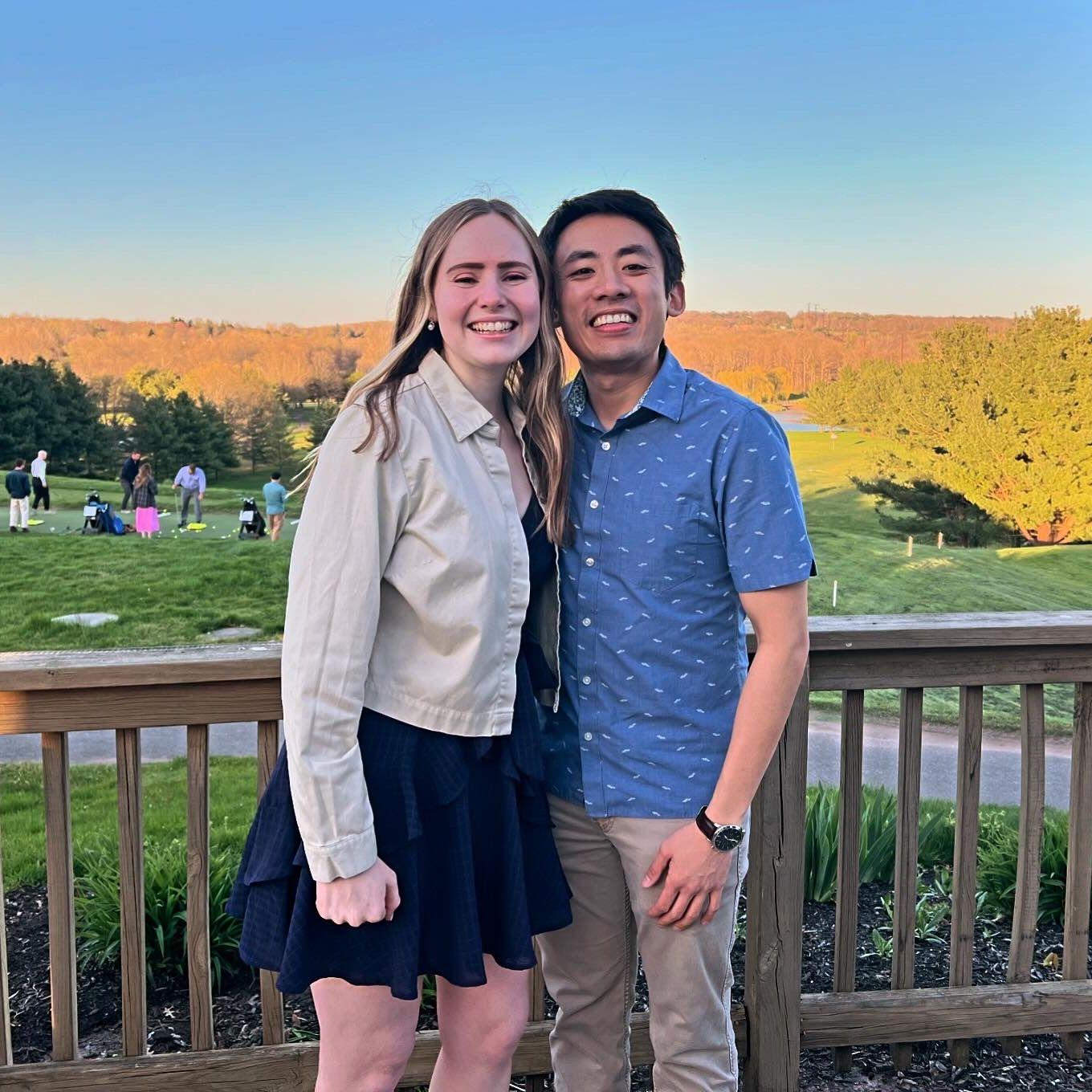 Enjoying the view at Lyman Orchards - April 2024