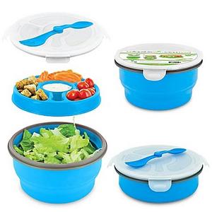 SmartPlanet Eco Collapsible Salad Bowl Deluxe Meal Kit