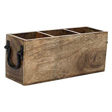 SAVON Wooden Cutlery Holder Caddy Organizer
