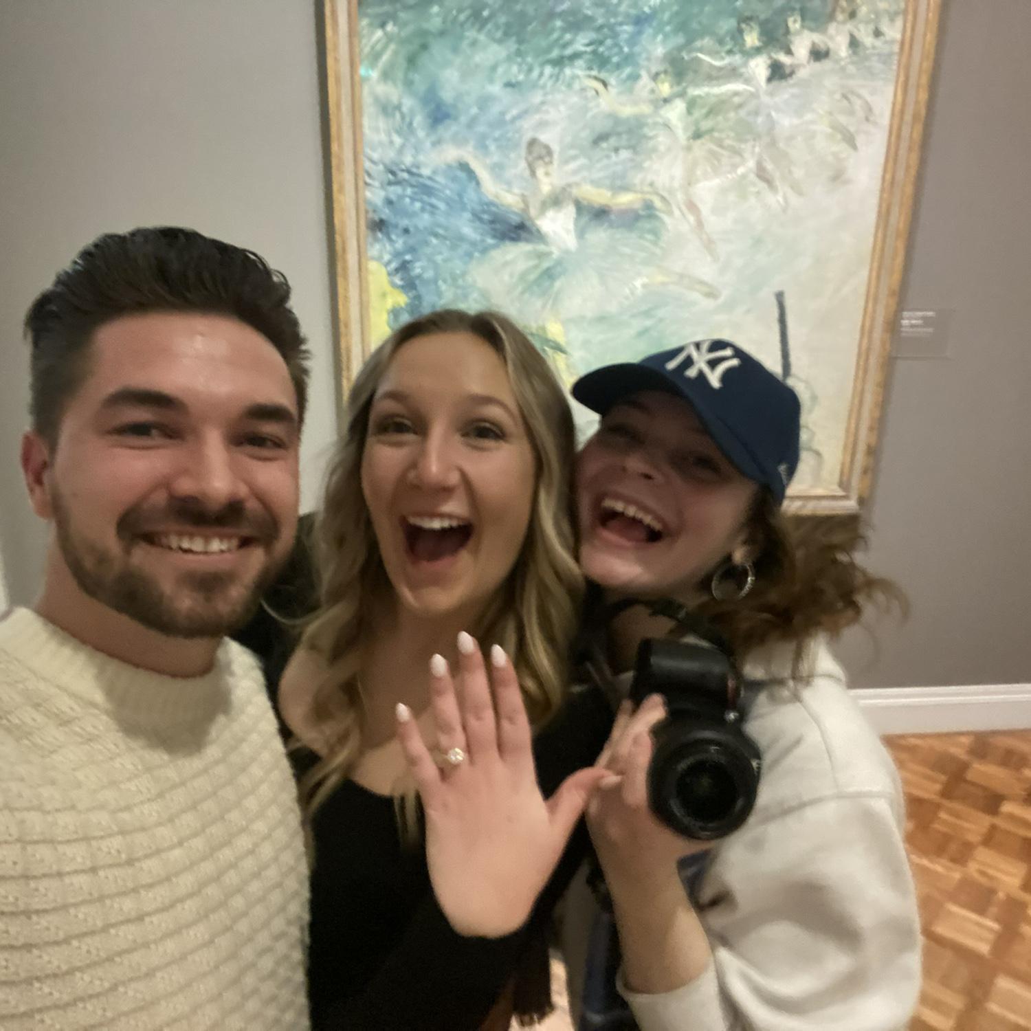 They day we got engaged- February 2025