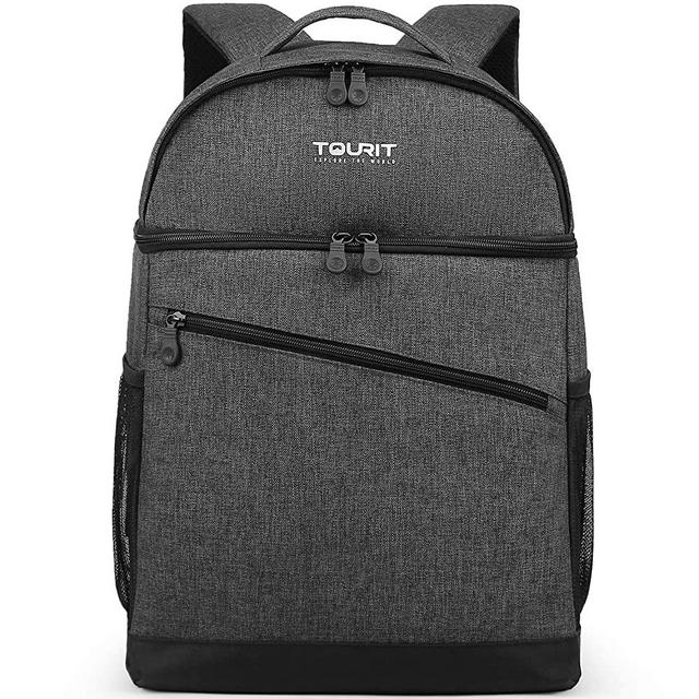 TOURIT Insulated Backpack Cooler Leak-Proof Backpack Lunch Box 28 Cans Double Deck Cooler Backpack for Men Women to Beach, Boat, Hiking, Picnics or Day Trips