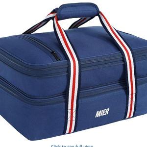 Insulated Double Casserole Carrier Thermal Tote
