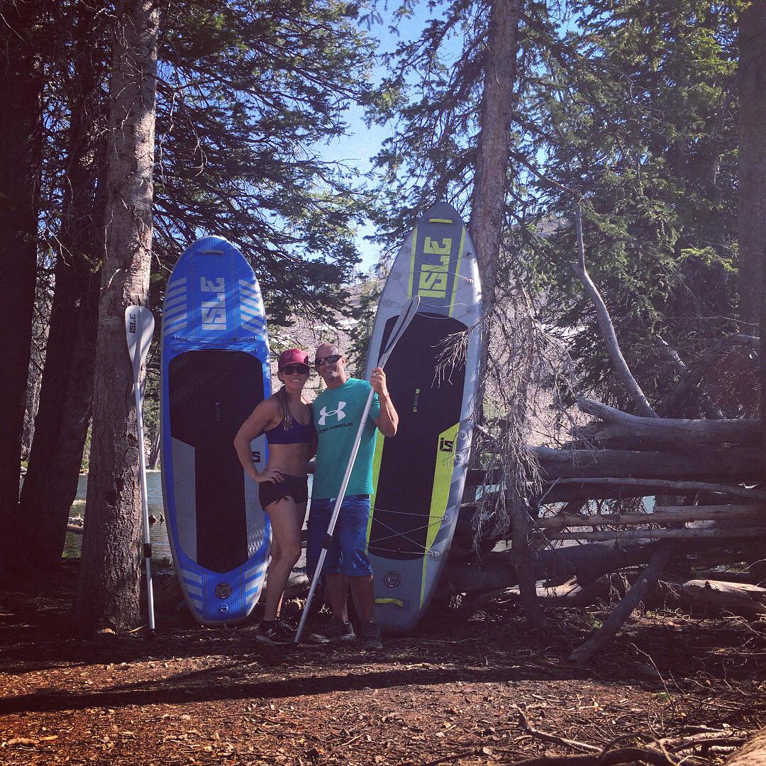 Hiked in Paddle boards