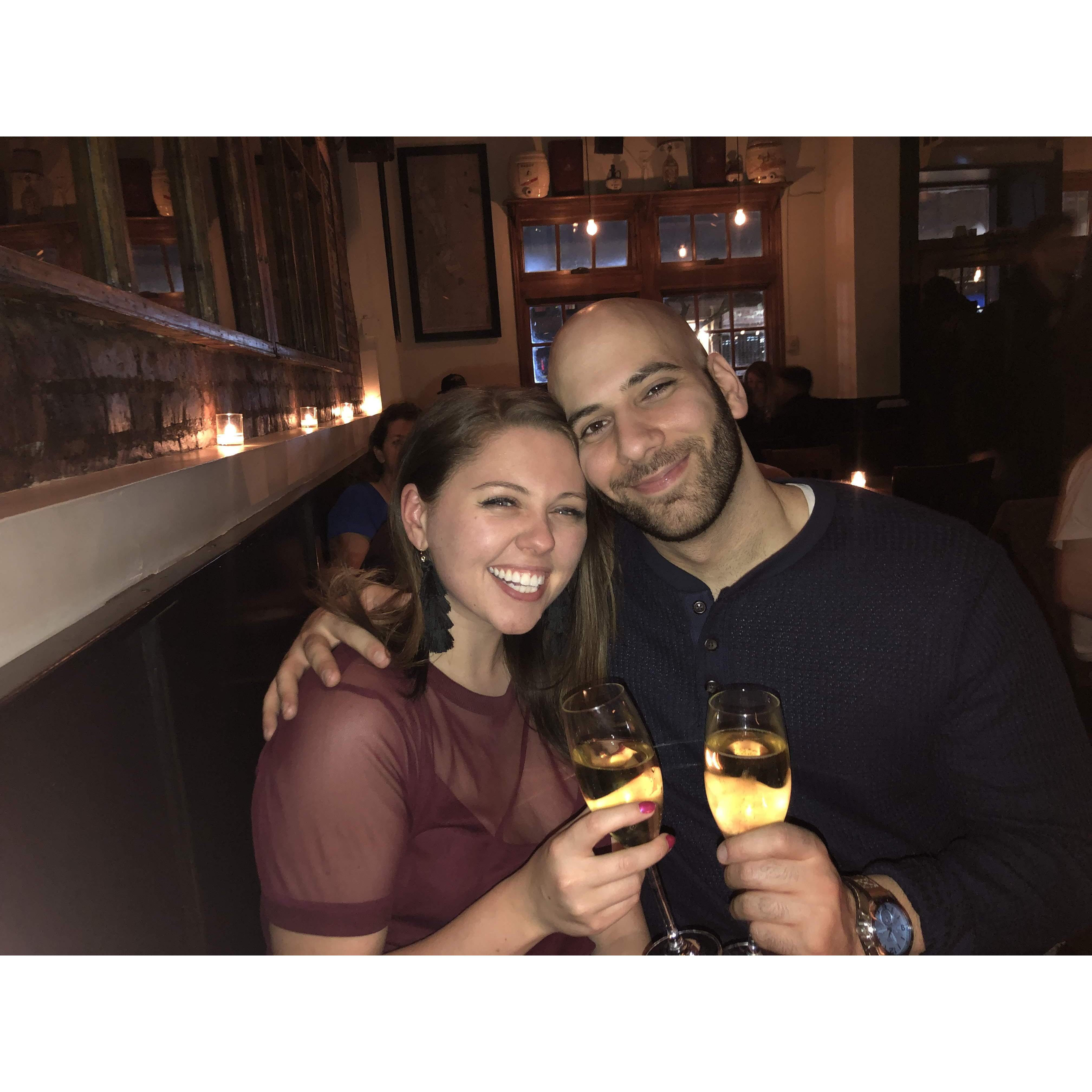 Our first "couple" picture together in 2019