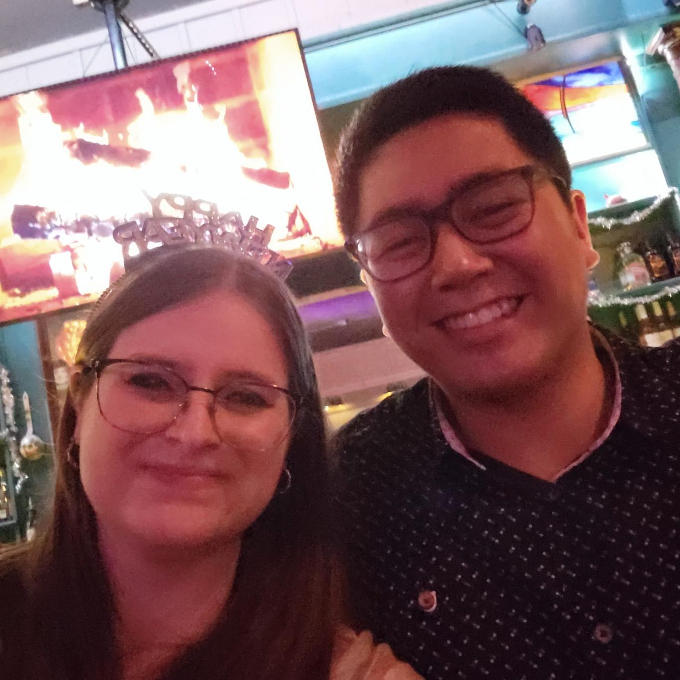 New Years. 2021 (Notice a trend with Brandon's shirt?)