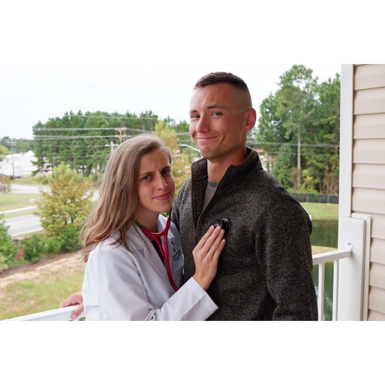 White Coat Ceremony at home