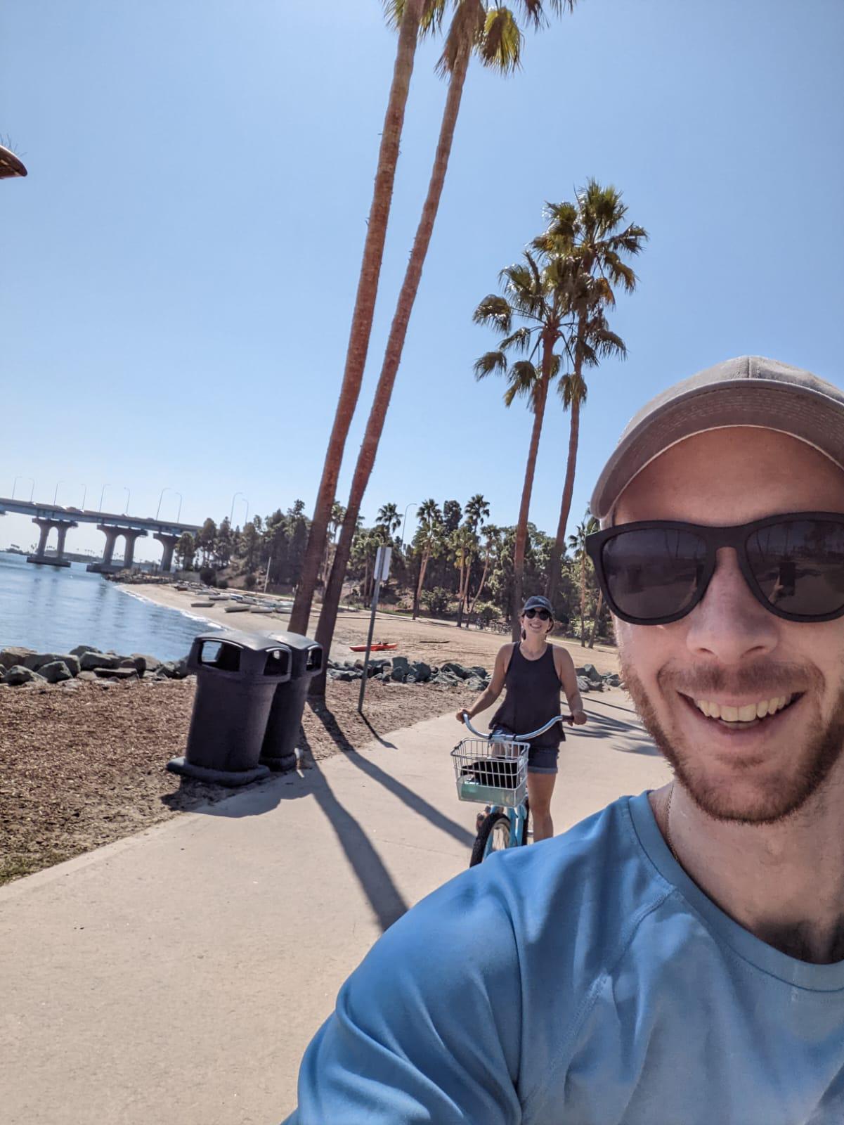 Biking around Coronado Island