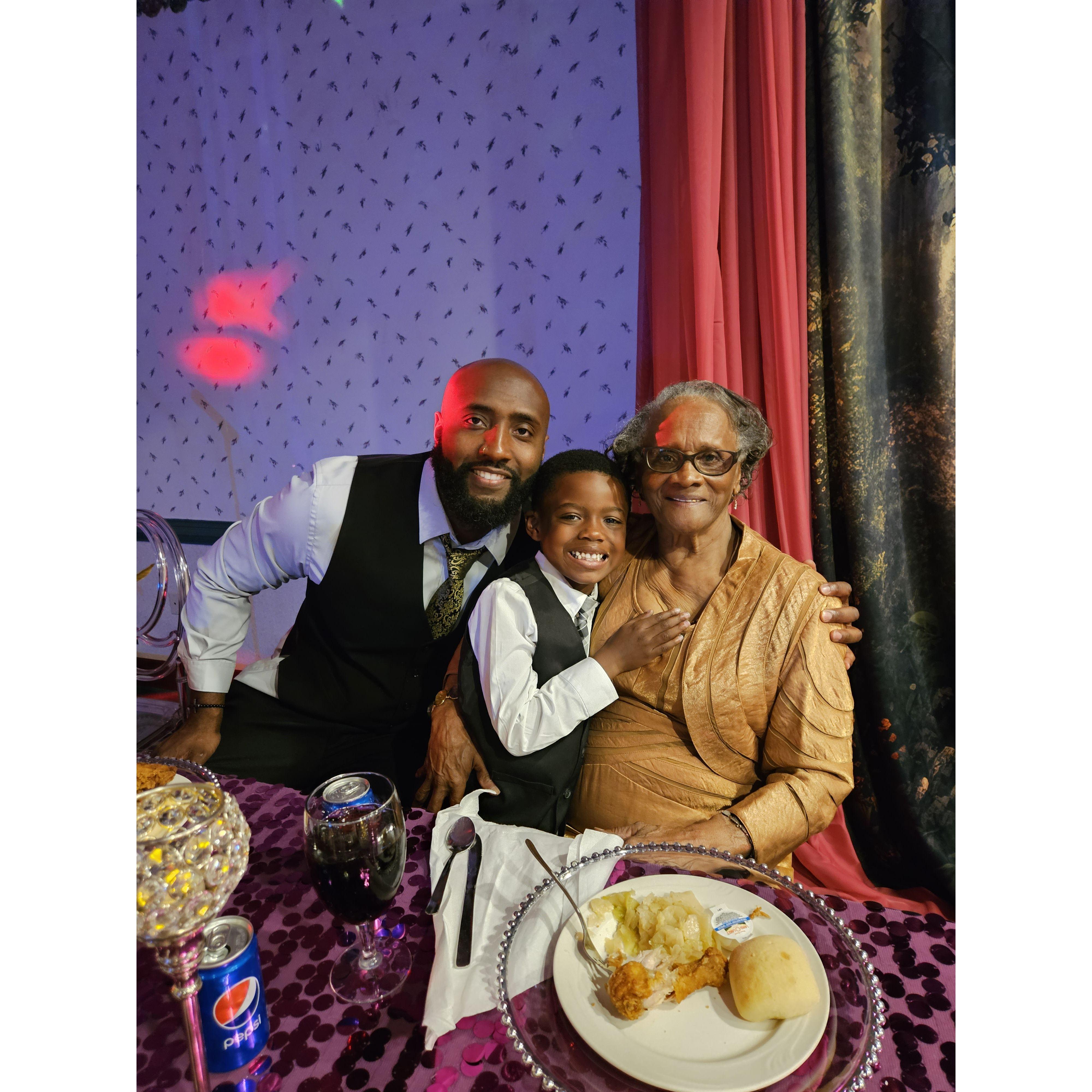 Calvin, Apollo, & Calvin's Grandma Nora