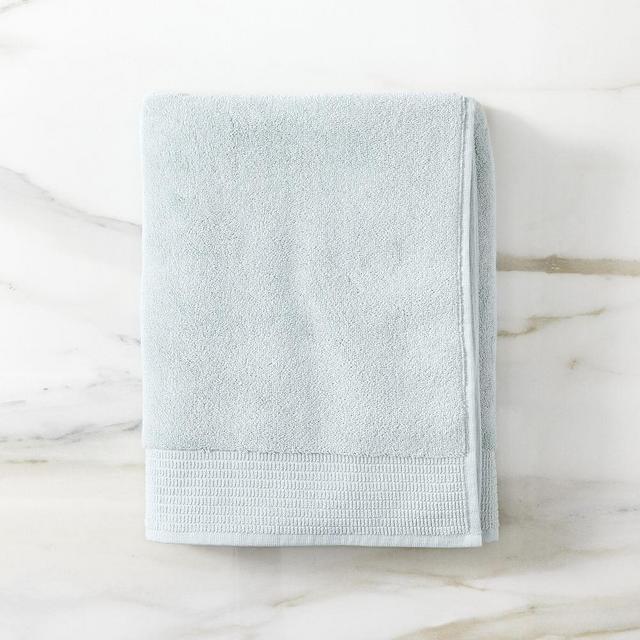 Organic Premium Towel, Bath Towel, Sea Salt Blue
