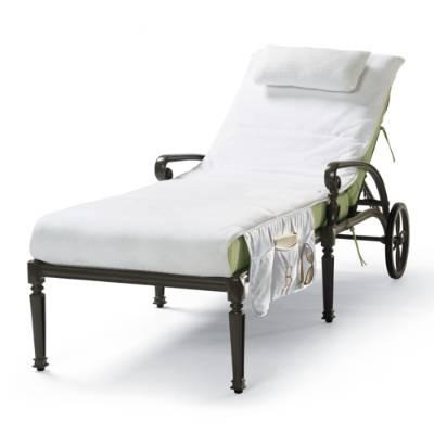 Cushioned Velour 75' x 23' Chaise Cover | Frontgate