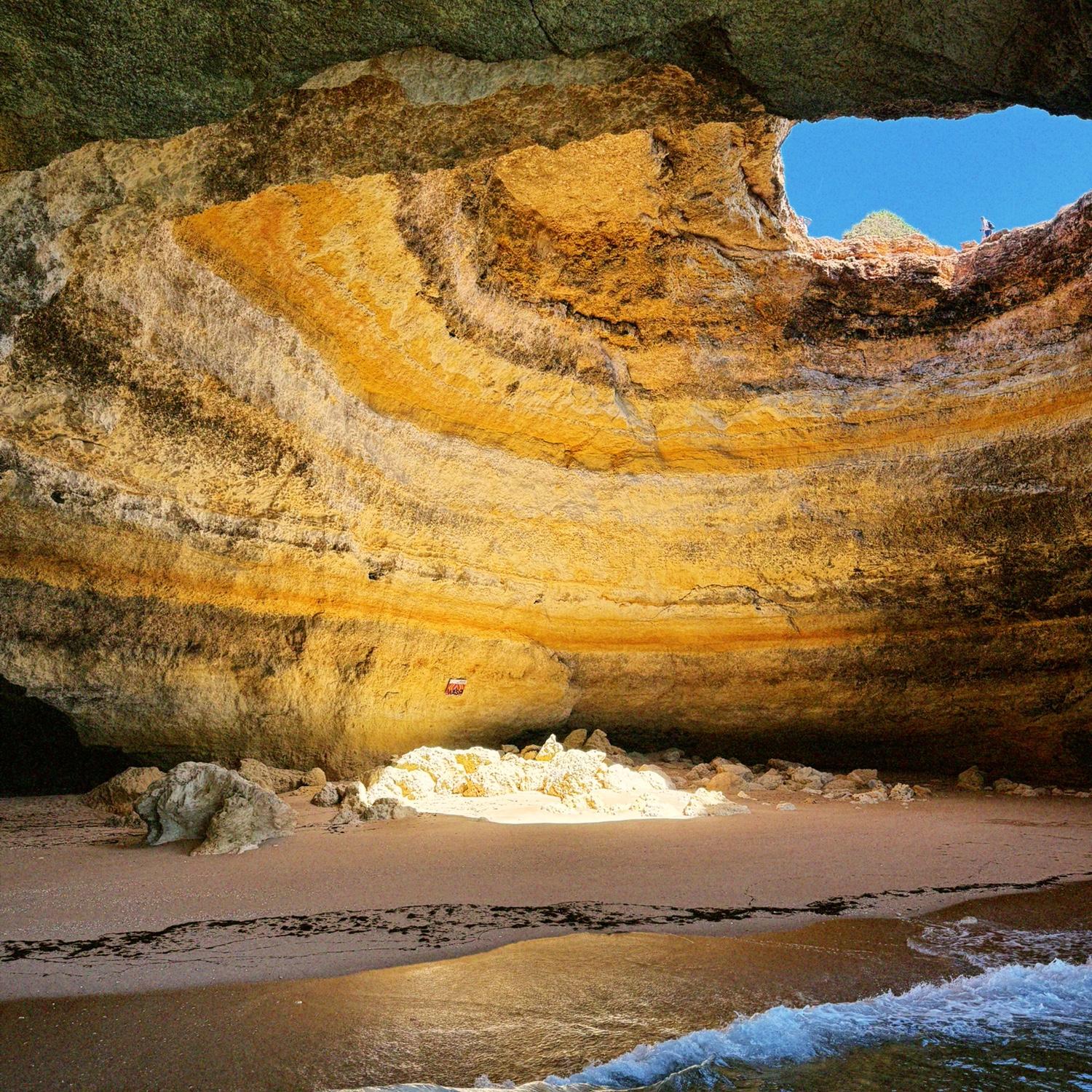 Benagil Caves – one of the Algarve’s most visited spots, famous for its stunning sea caves and golden cliffs.