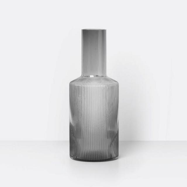 Ripple Carafe in Smoked Grey