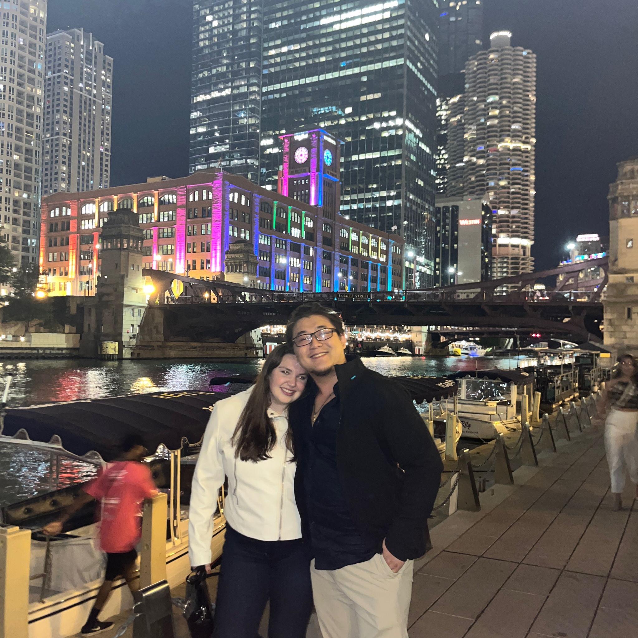 Dinner on the chicago river!