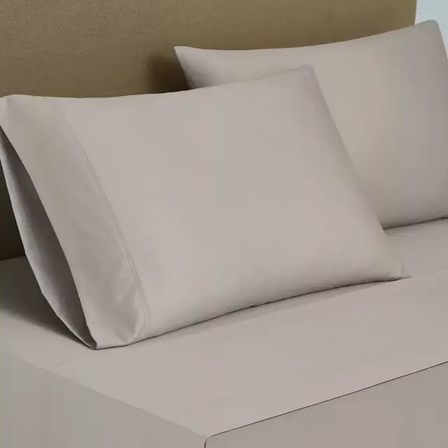 NESTWELL 500 PIMA SOLID SHEET QUEEN DOVE