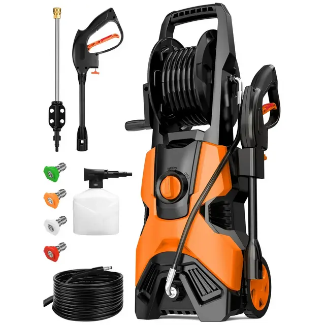 SKONYON 3200 PSI Electric Pressure Washer 2.2 GPM with 4 Nozzles & Spray Gun