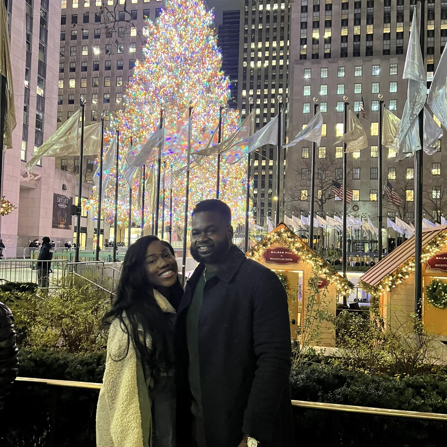 In the city, site seeing & of course to see the BIG TREE!