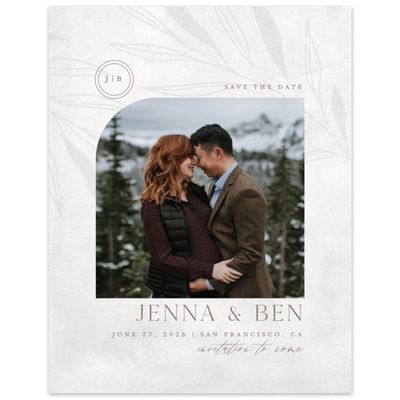 Grey Simple Wedding Digital Save the Date - Castille Photo