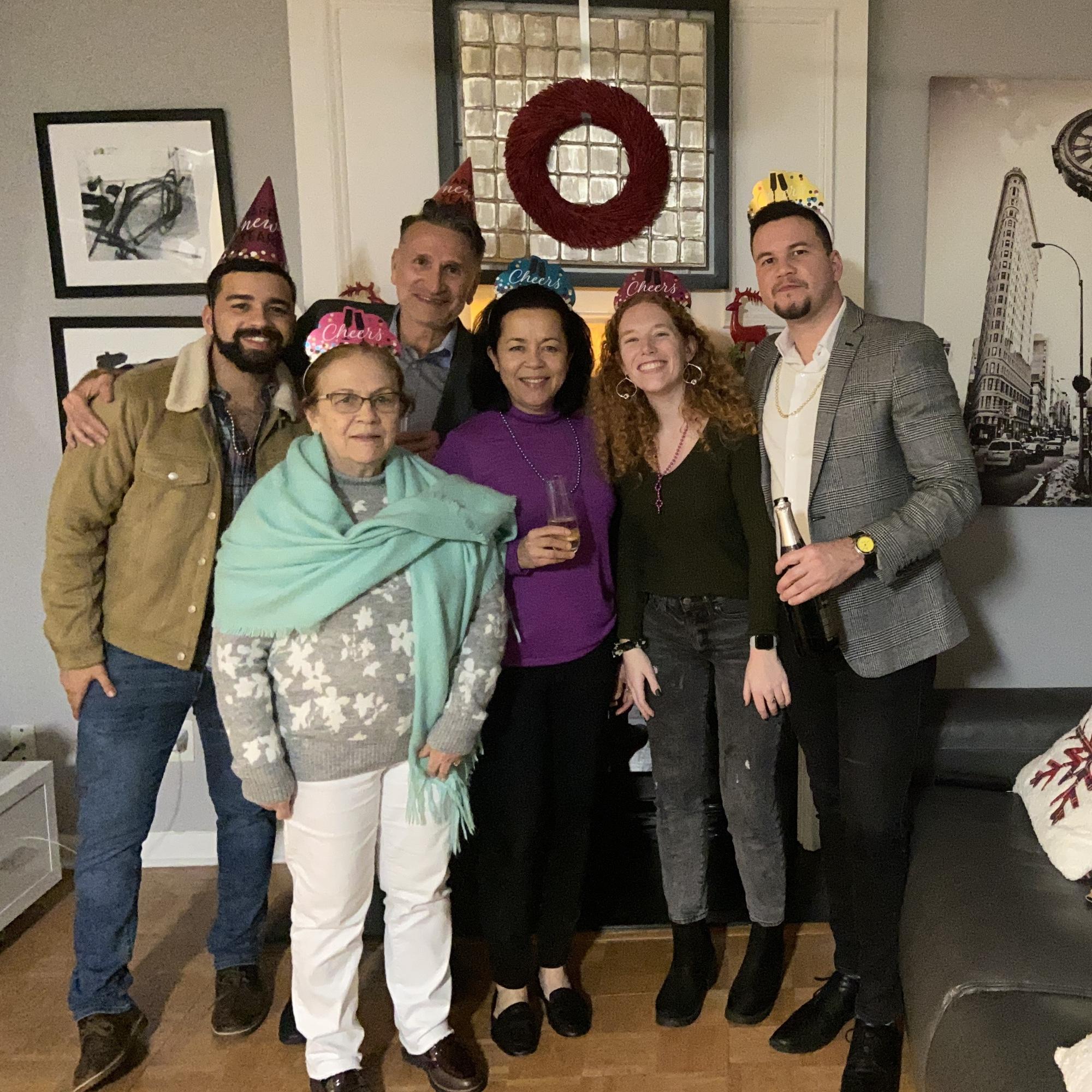 New years 2022 with Luis’s family!