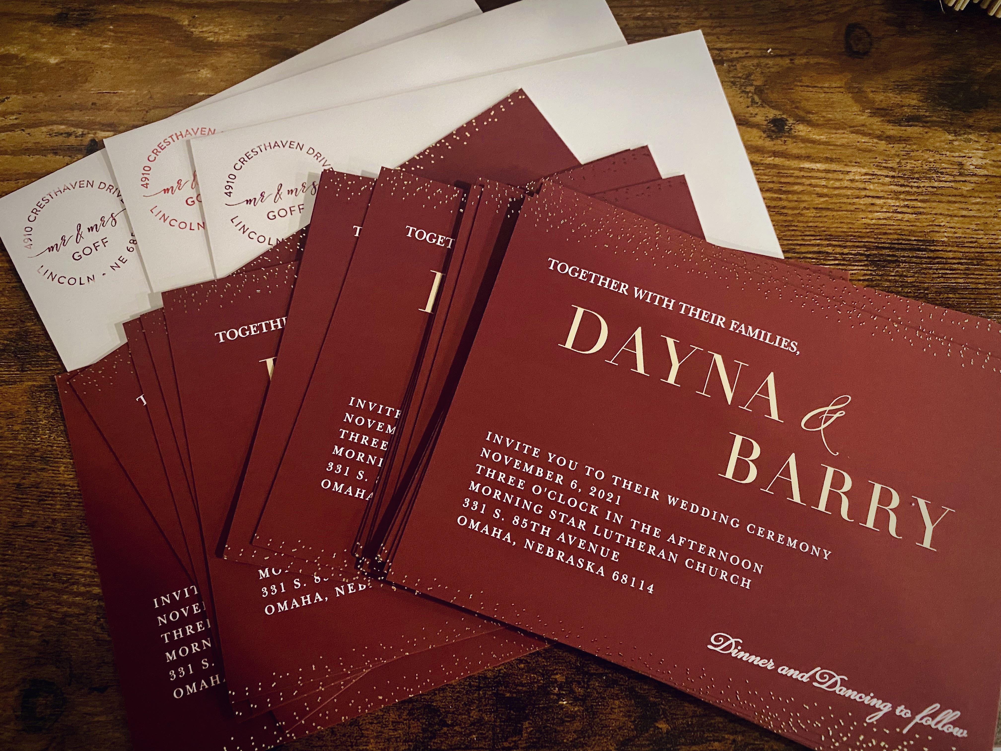 The Wedding Website of Dayna Langdon and Barry Goff