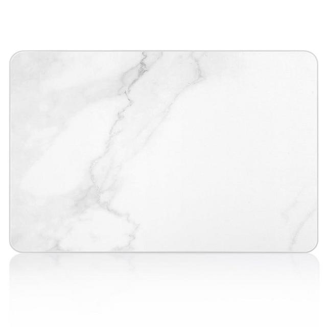 Stone Drying Mat for Kitchen Counter,23.6"×15.4"Dish Drying Mats, Ultra Absorbent, Non-Slip, Heat Resistant, Eco-Friendly Diatomaceous Earth Mat for coffee machine, Dishes, and pets(White Marble).