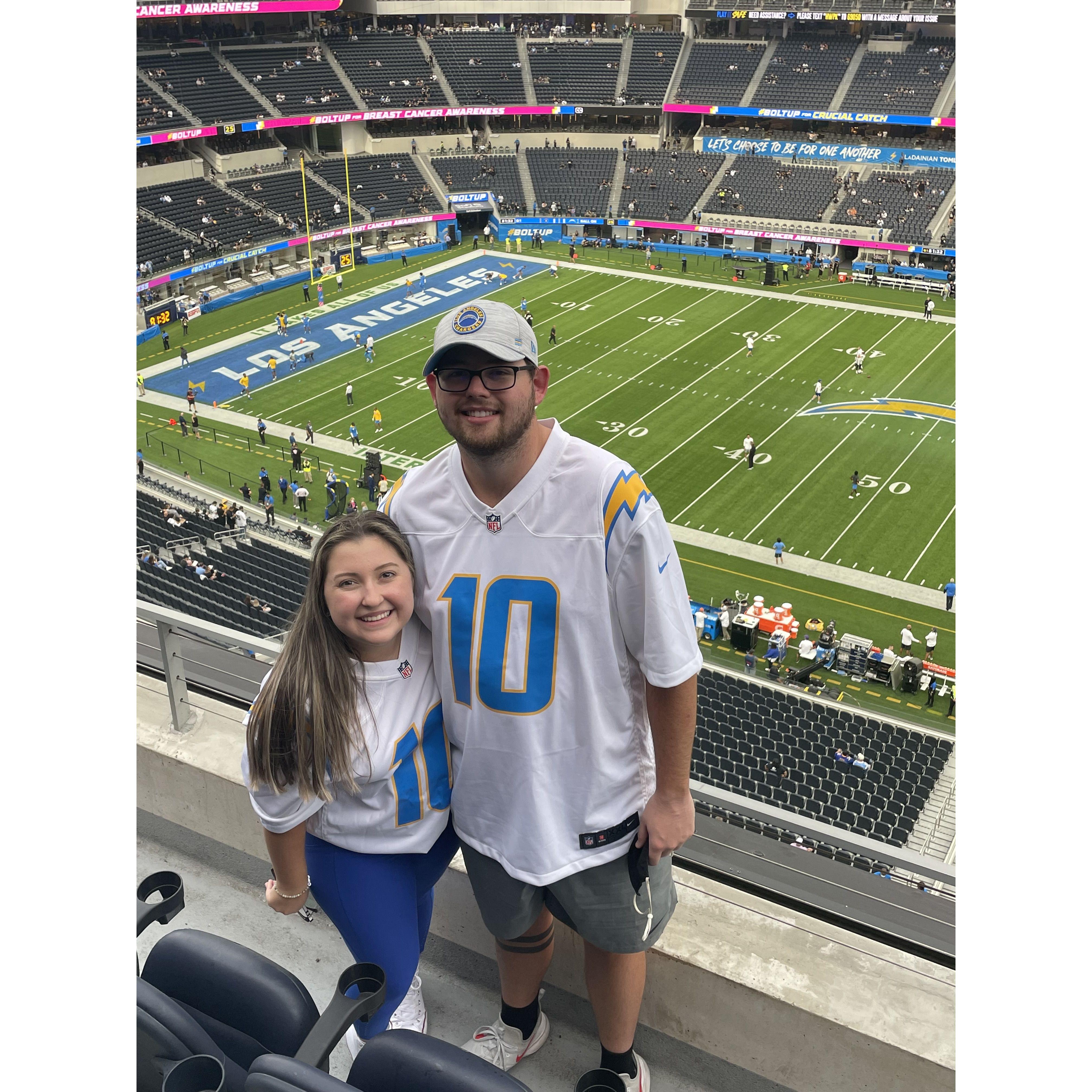 Both of our first Chargers game