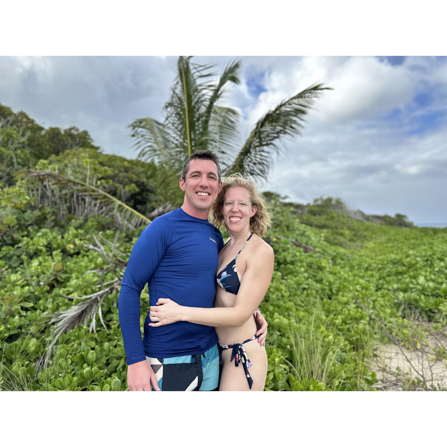 Right after lunch on the beach and way-too-many rum punches in Coakley Bay, St. Croix USVI (January 2024)