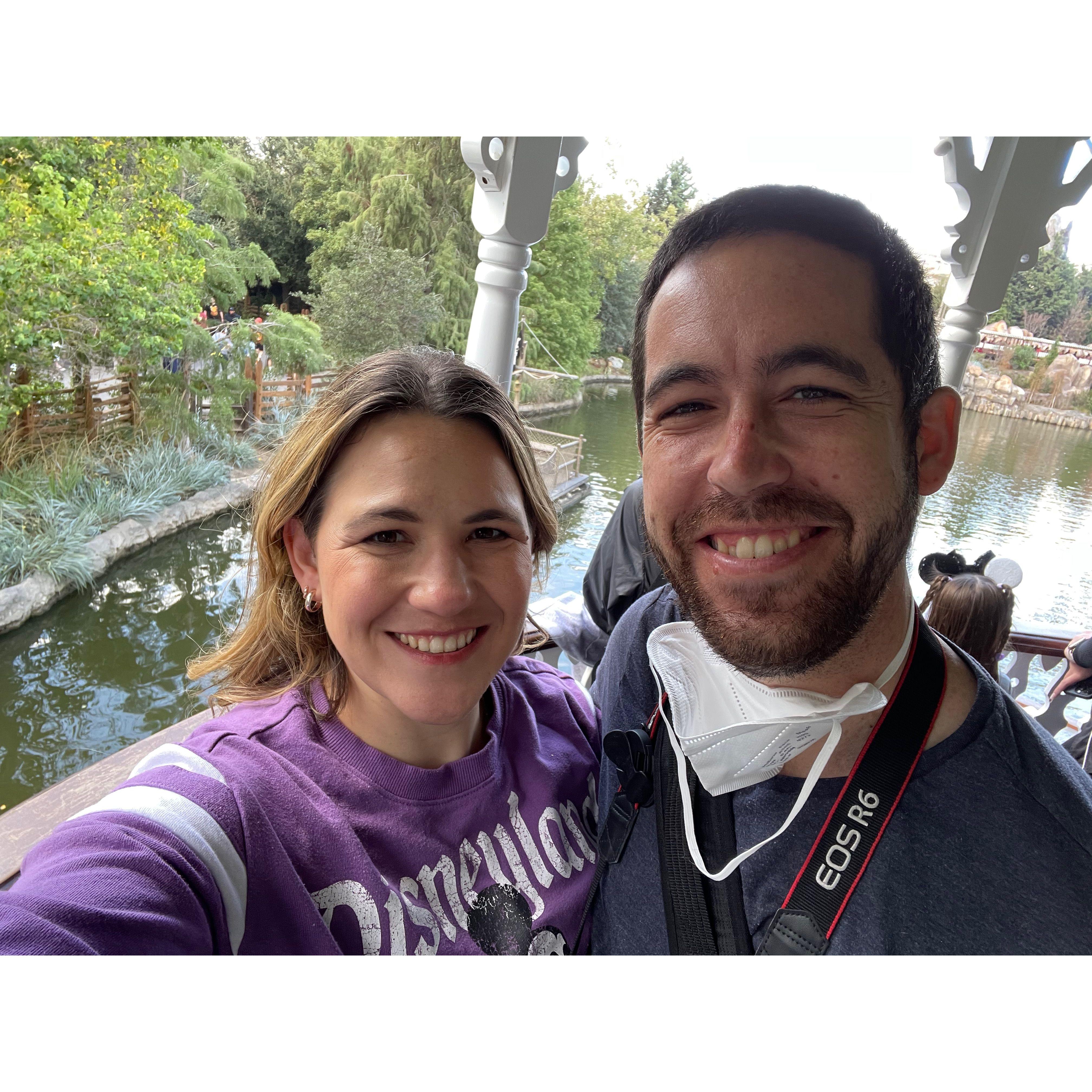 Back to Disneyland after the closure and we had to take a ride on the Mark Twain Riverboat!