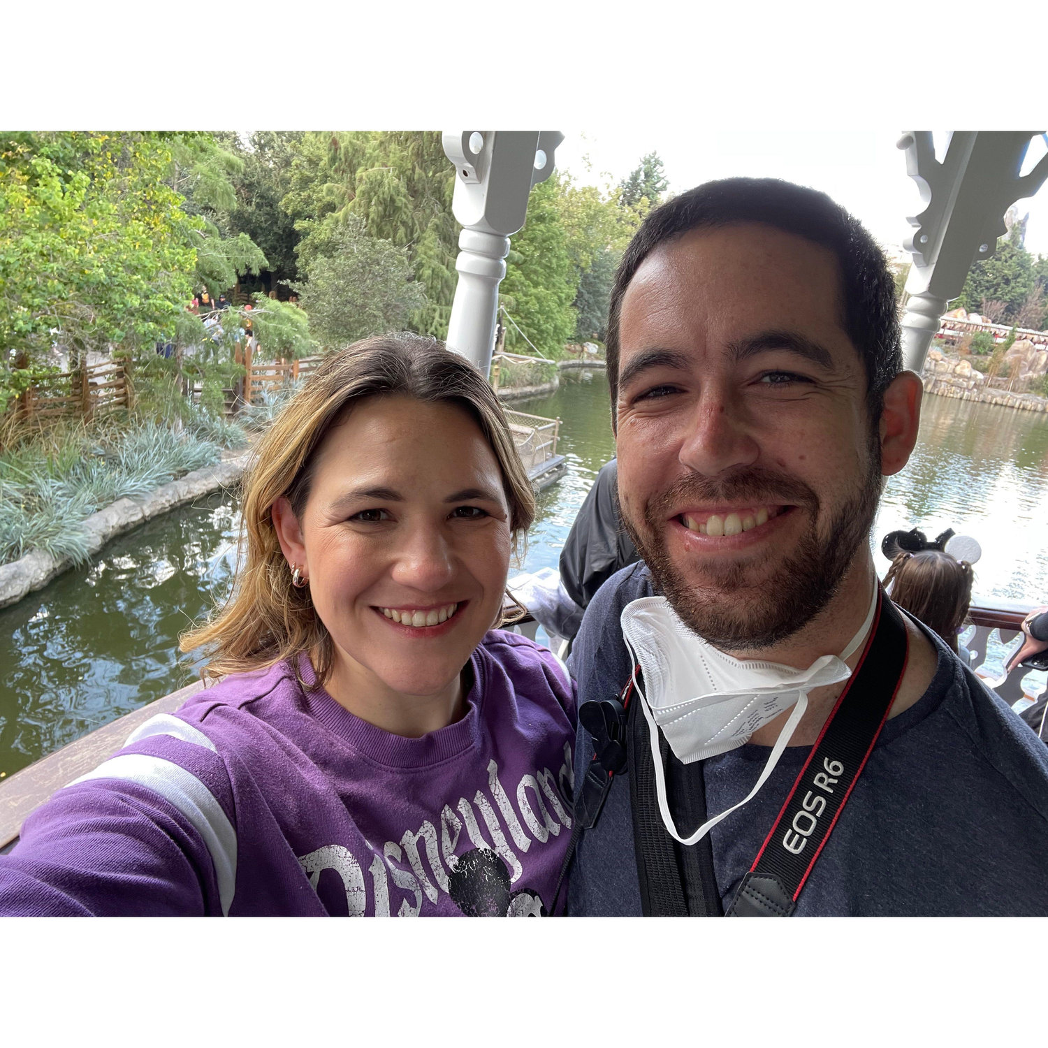Back to Disneyland after the closure and we had to take a ride on the Mark Twain Riverboat!
