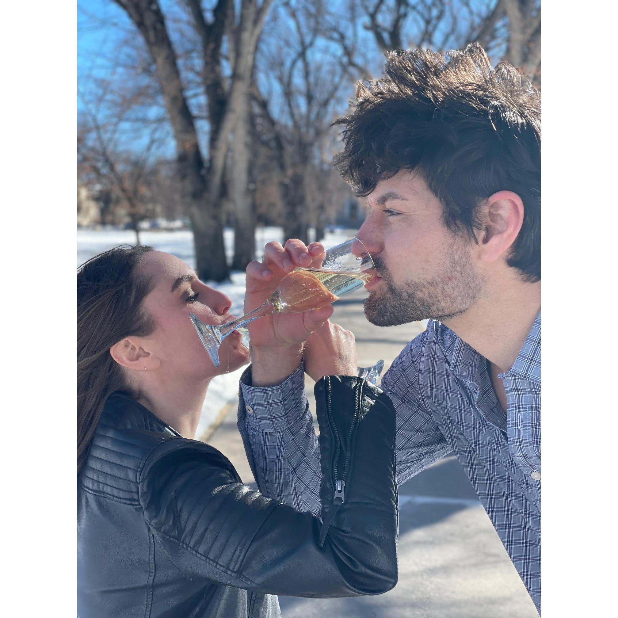 We're married!
