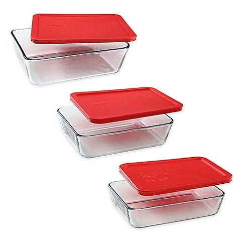 Pyrex® Storage Plus 11-Cup Rectangular Glass Bowl with Cover