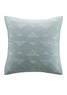 INK + IVY®Cario Embroidered Square Pillow Taupe