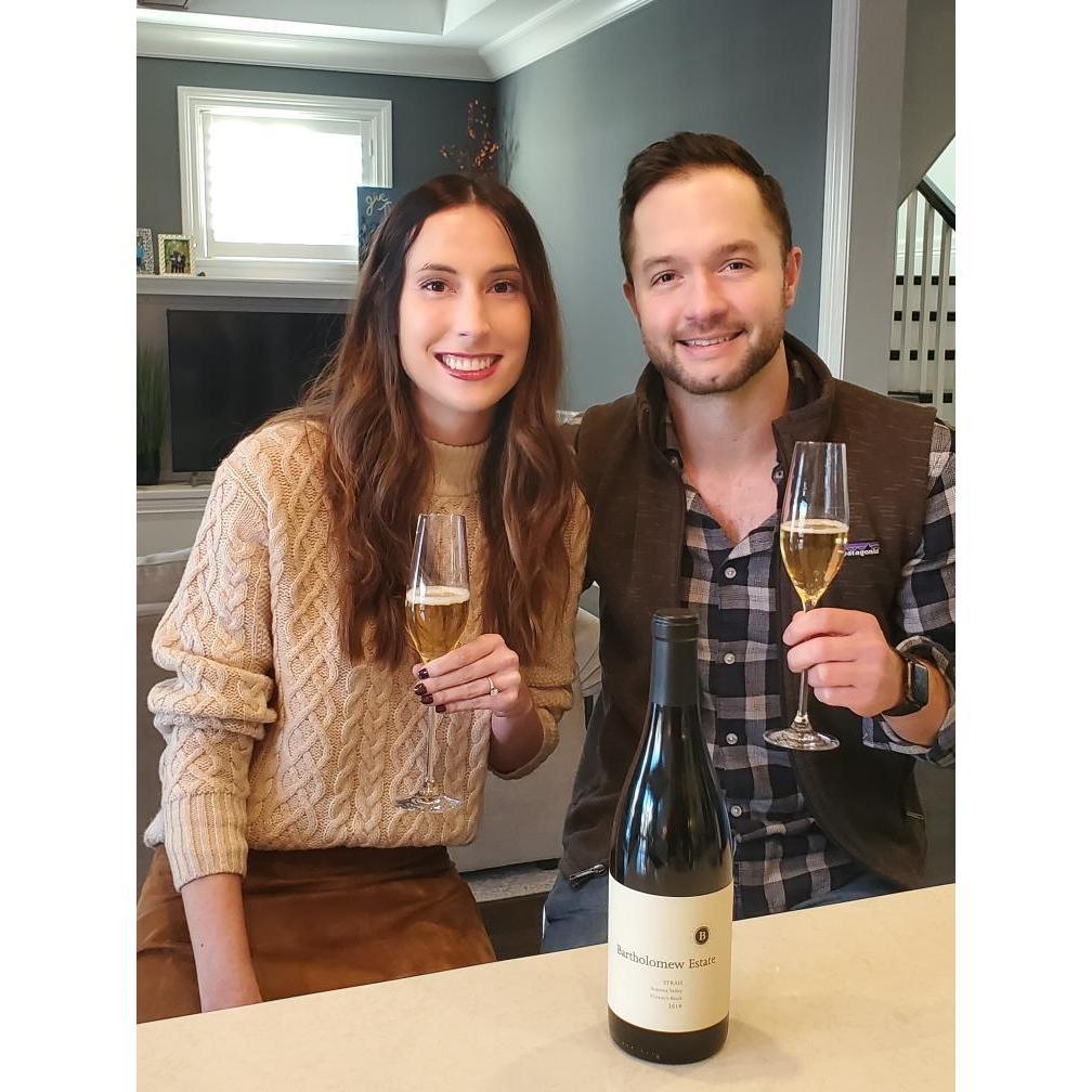 Celebrating the engagement with family