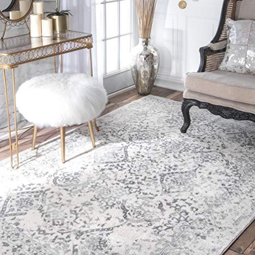 nuLOOM Odell Oriental Vintage Area Rug, 6' 7" x 9', Ivory