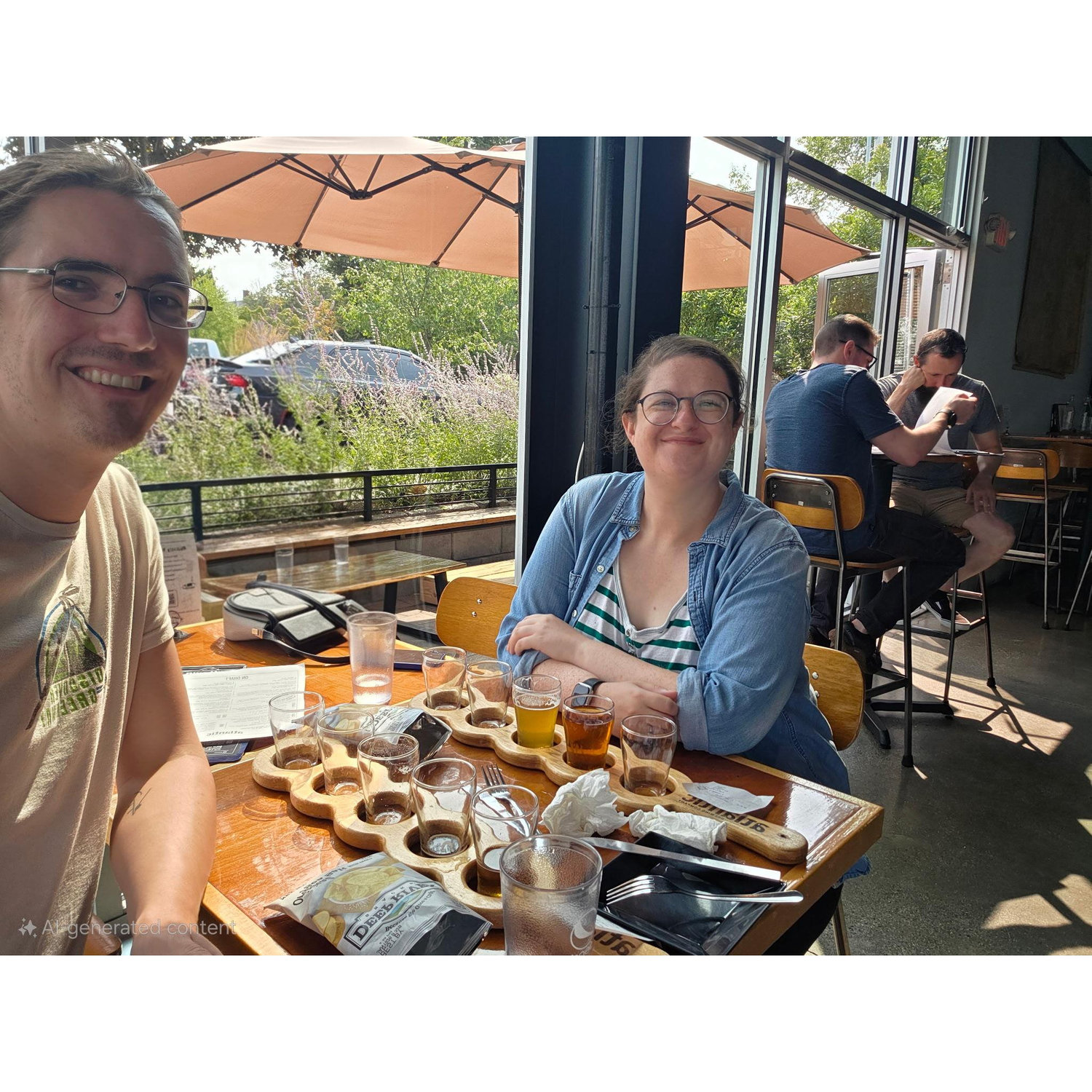 One of our favorite activities: trying lots of beer and checking them in on Untappd