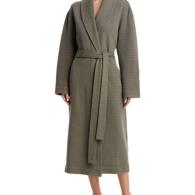 Hudson Park Collection Text Chevron Robe