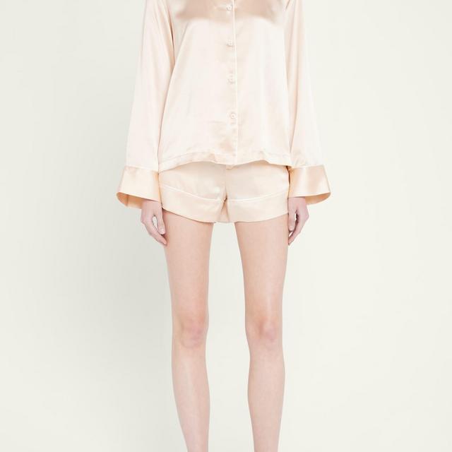 Kiki De Montparnasse Button-Down Silk Top