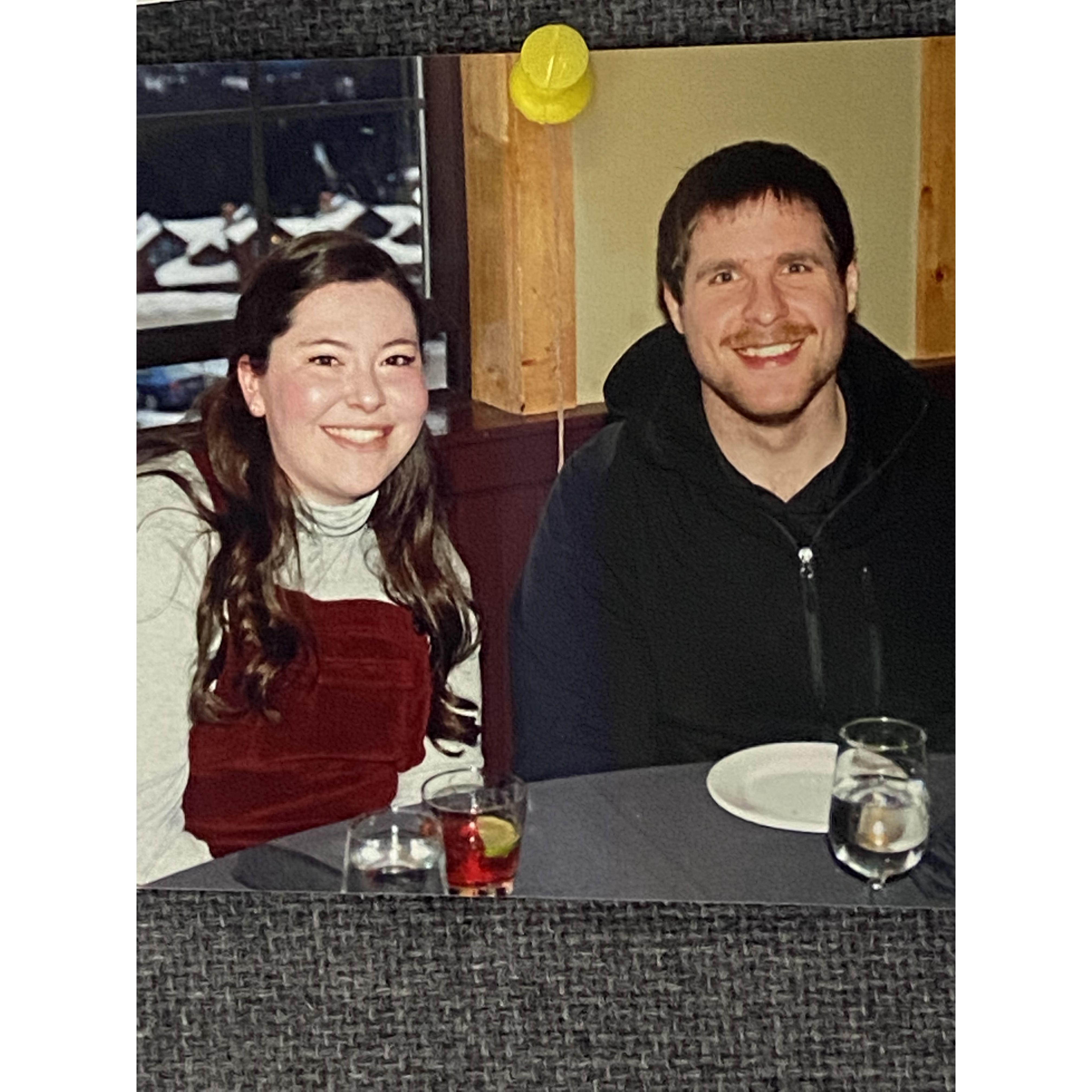 At Abbigail's previous job's party at Schweitzer