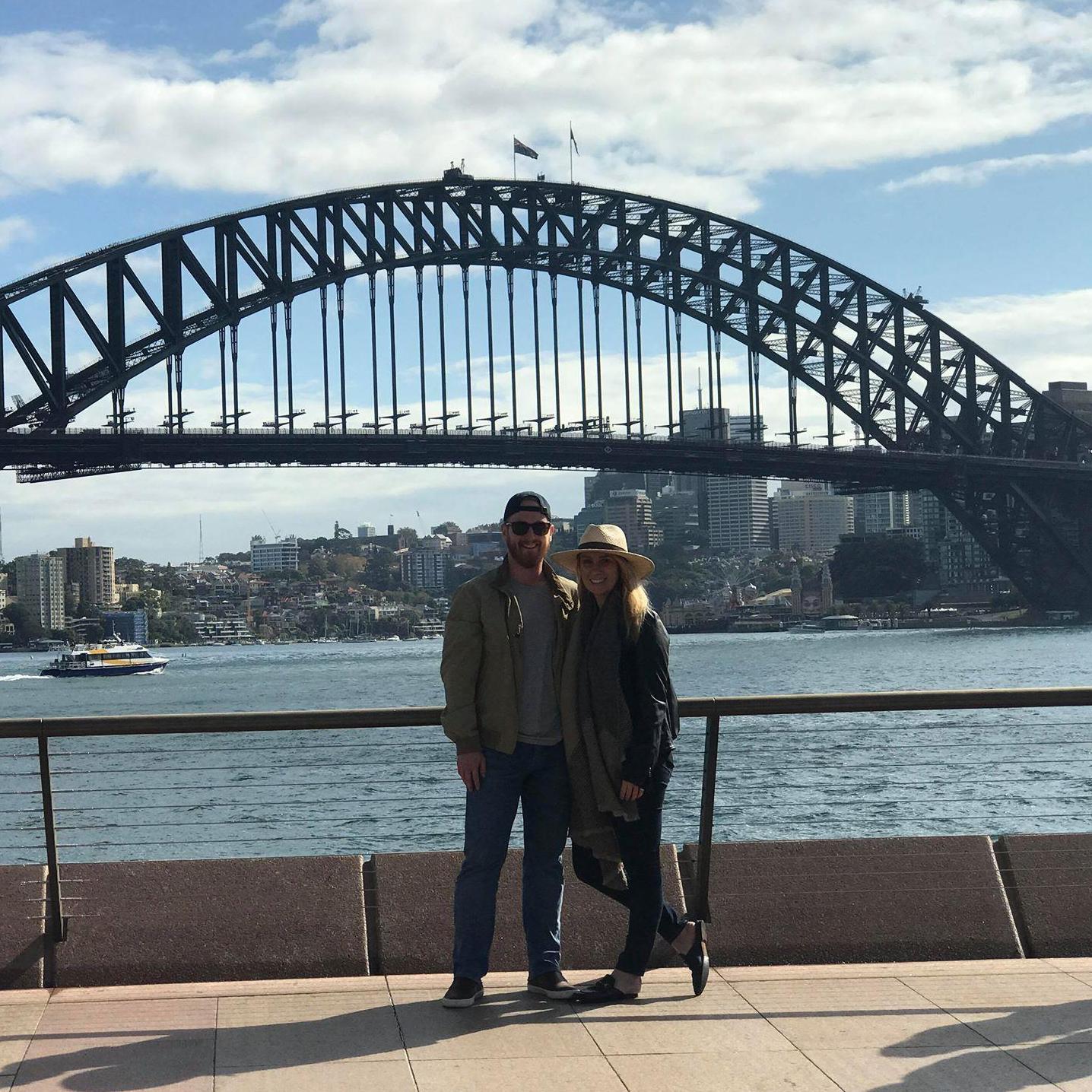 The first time Penny took James to Australia, not the last!