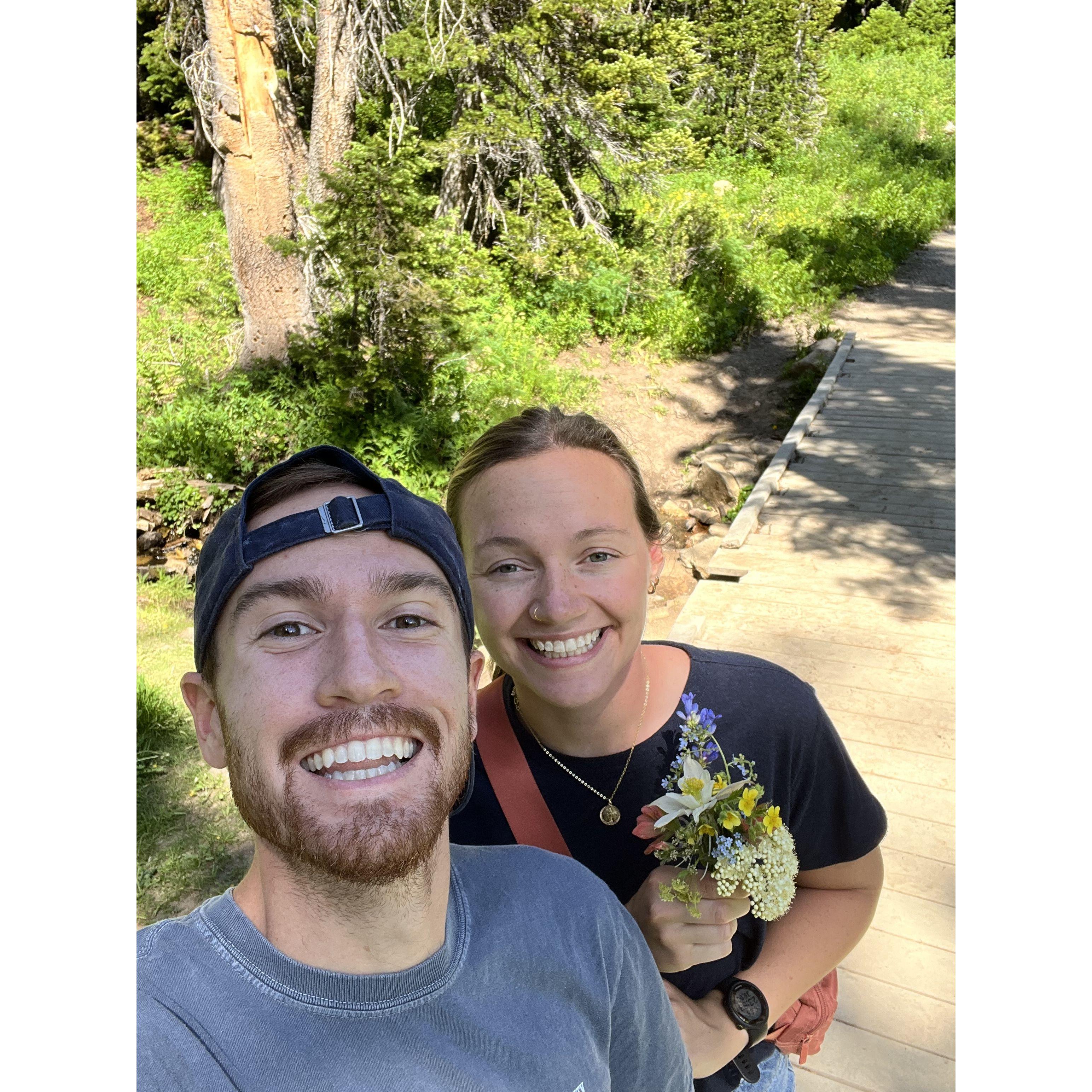 This was a few days after getting engaged, where we went to Tony Grove and walked around and talked about what our future wedding was going to look like!