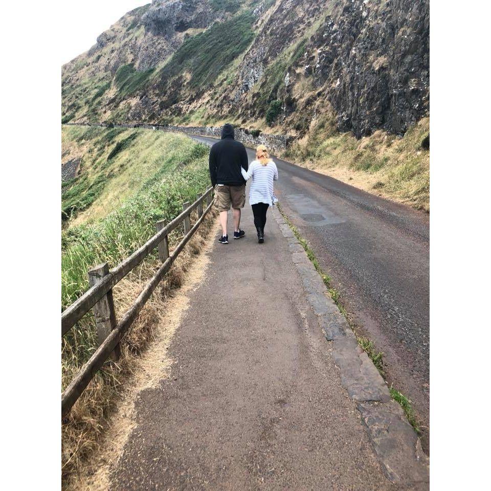 A cold stroll to the Giant's Causeway.