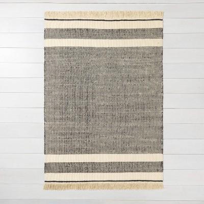 5'x7' Jute Rug Black - Hearth & Hand™ with Magnolia