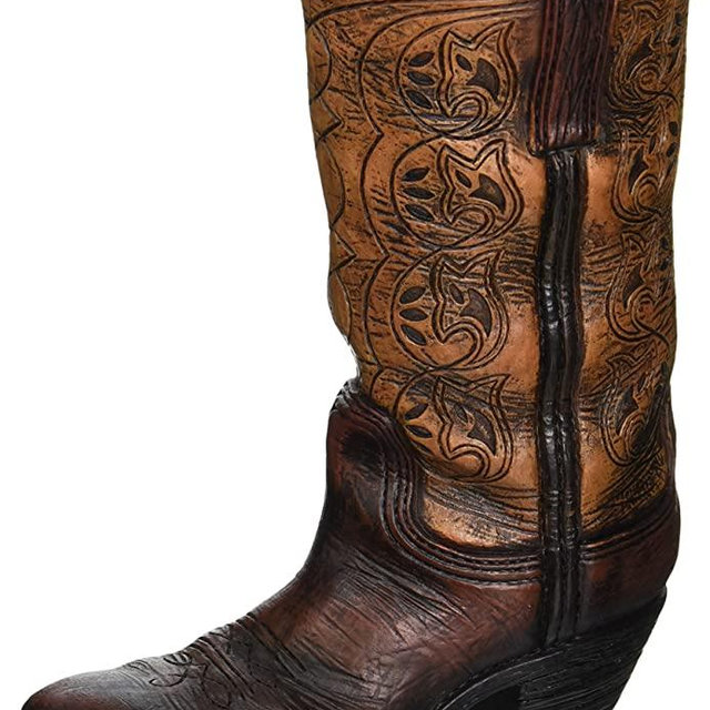 Burton & Burton Western Cowboy Boot Unique Vase for Home, Western Themed Events