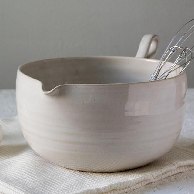 Ceramic White Mixing Bowl